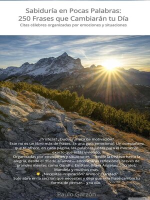 cover image of Sabiduría en Pocas Palabras